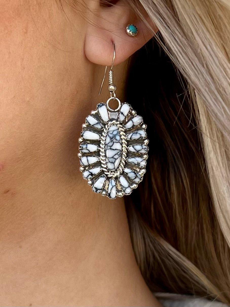 Unforgettable Navajo Sterling Silver Earrings Product Image