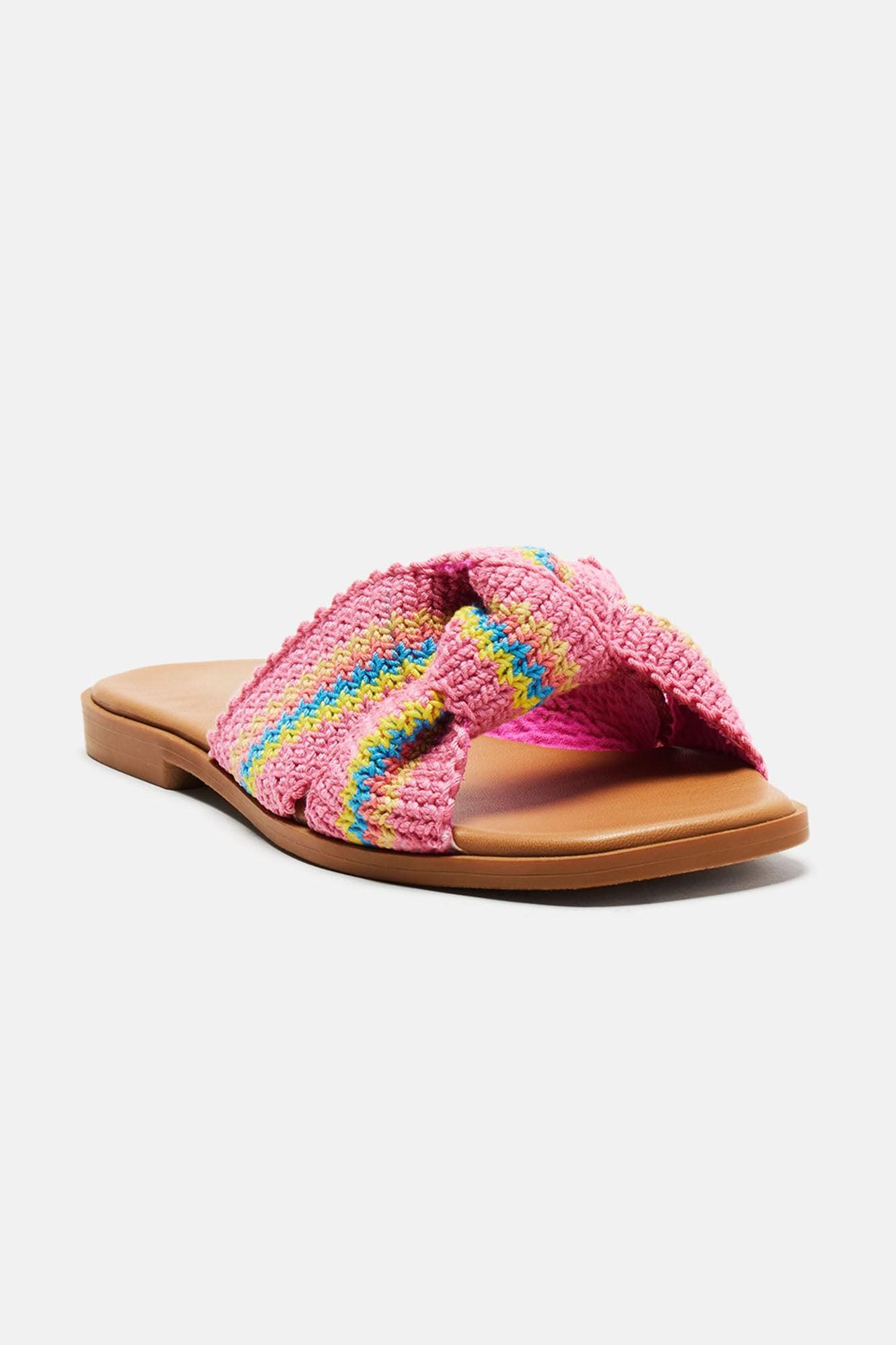 Mikah Flat Sandals - Pink Product Image