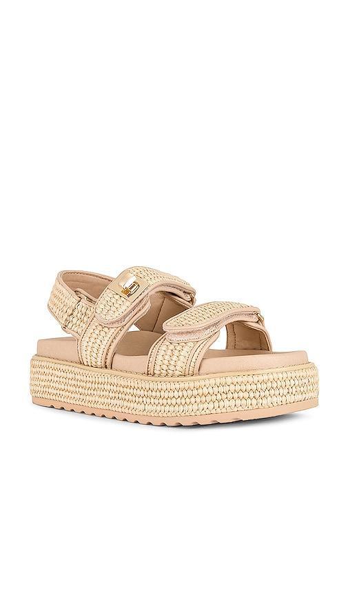 Steve Madden Bigmona Raffia Platform Sandal Womens at Urban Outfitters Product Image