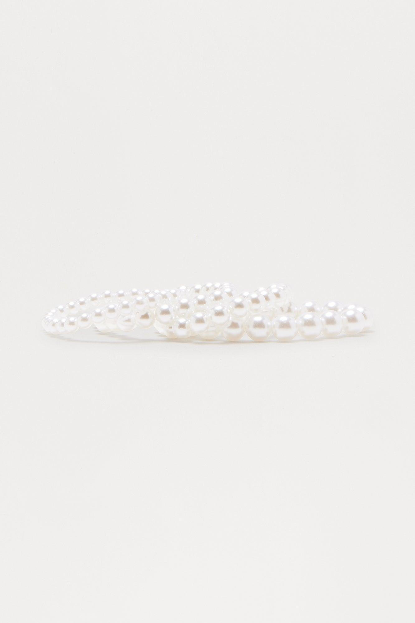 Promising Pearls Bracelet Set - Ivory Product Image