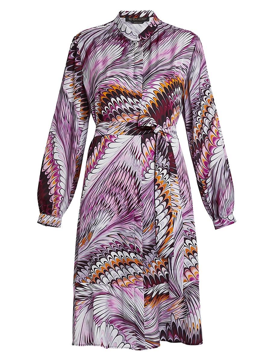 Womens Marina Rinaldi x Mary Katrantzou Dedal Printed Shirtdress Product Image