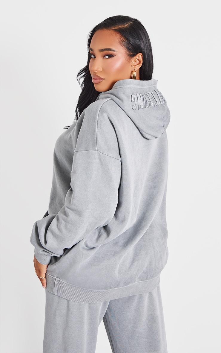 PRETTYLITTLETHING Shape Grey Hoodie Product Image