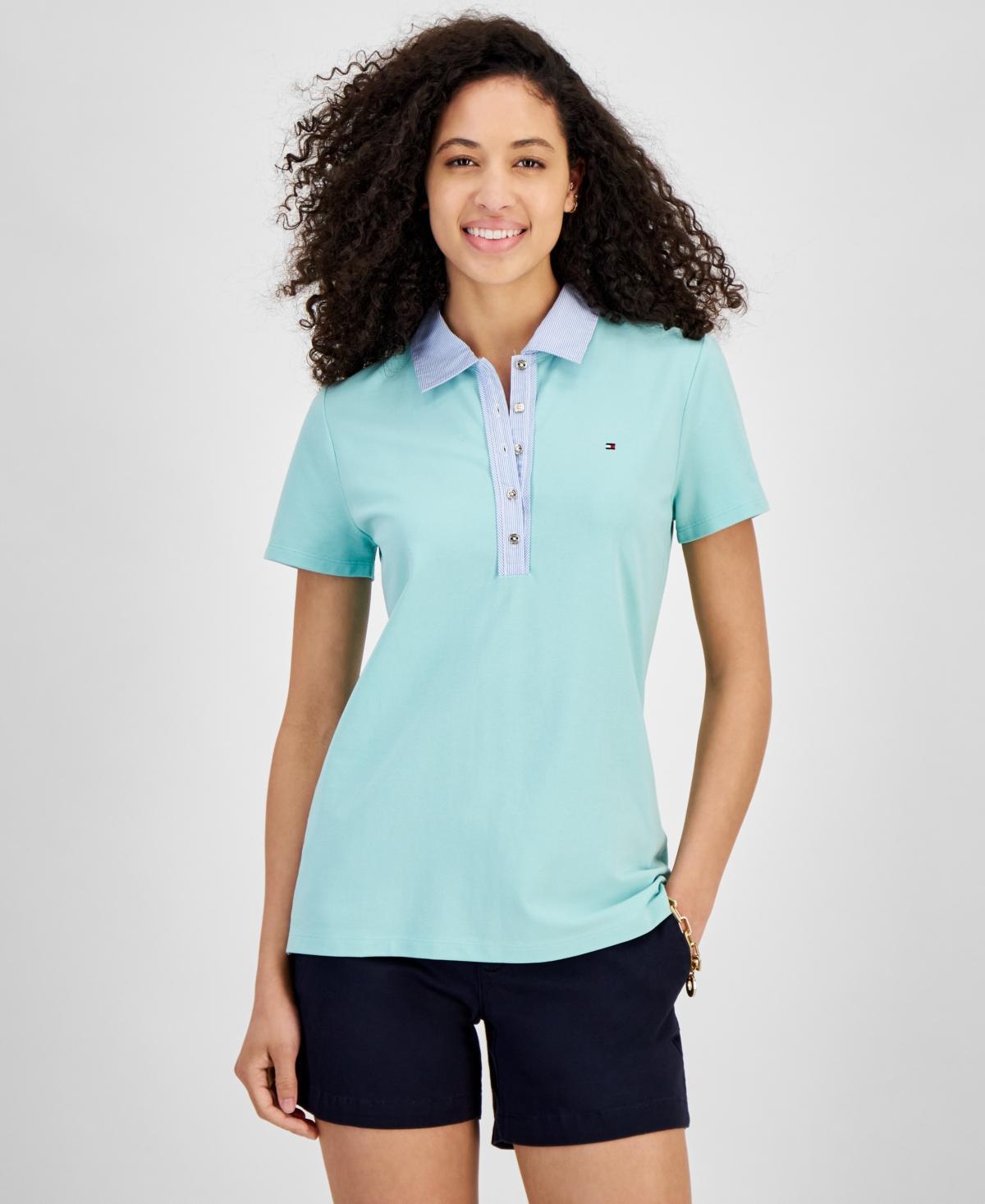 Tommy Hilfiger Cornell Trim Polo (Ballerina ) Women's Clothing Product Image