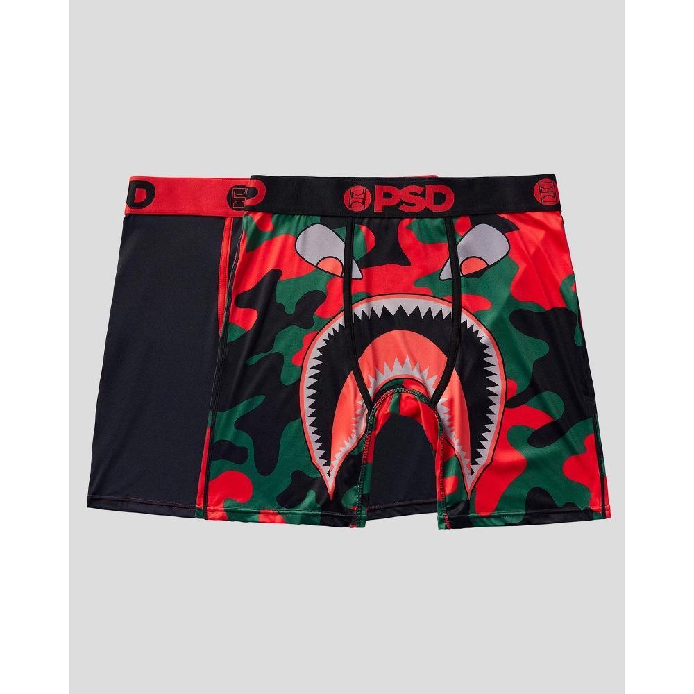 PSD Mens Warface Print Boxer Briefs 2pk - Dark /Red/Black Product Image