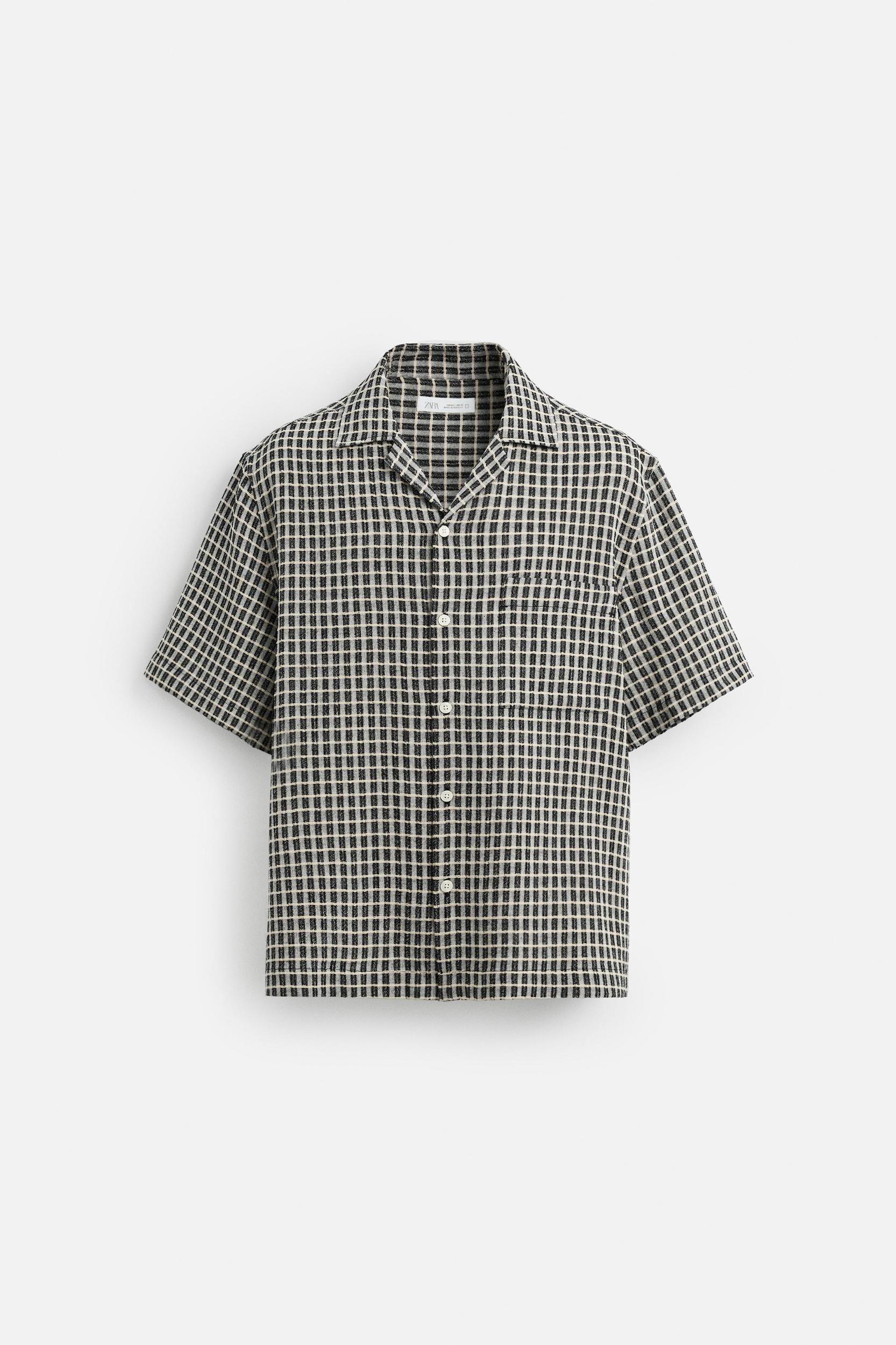 RELAXED FIT PLAID SHIRT Product Image