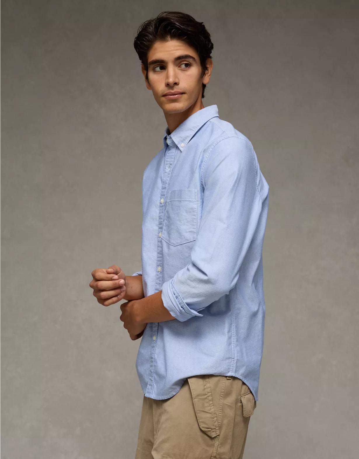 AE Everyday Slim Fit Oxford Button-Up Shirt Product Image