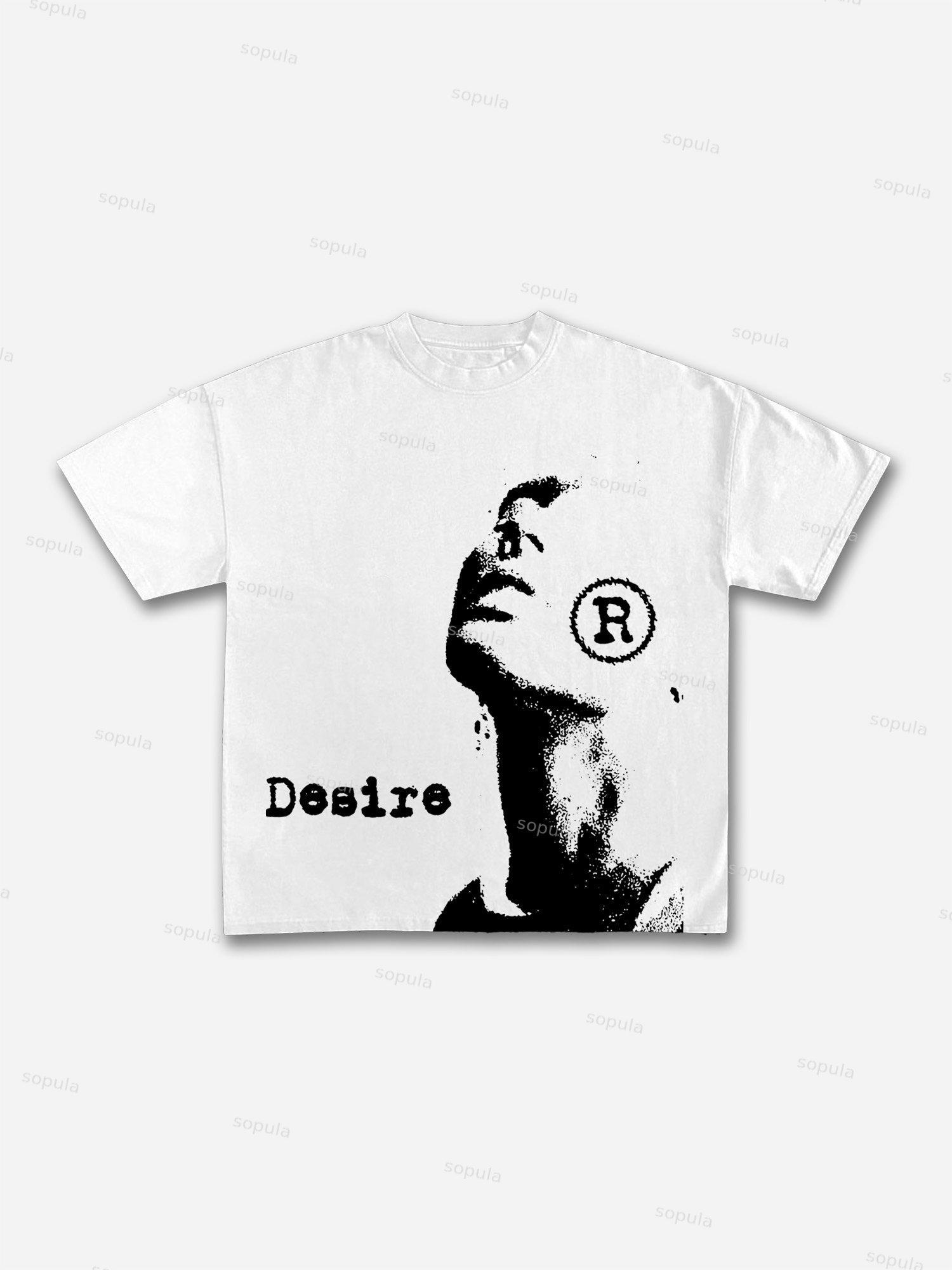Vintage Desire Graphic Cotton T-Shirt Product Image