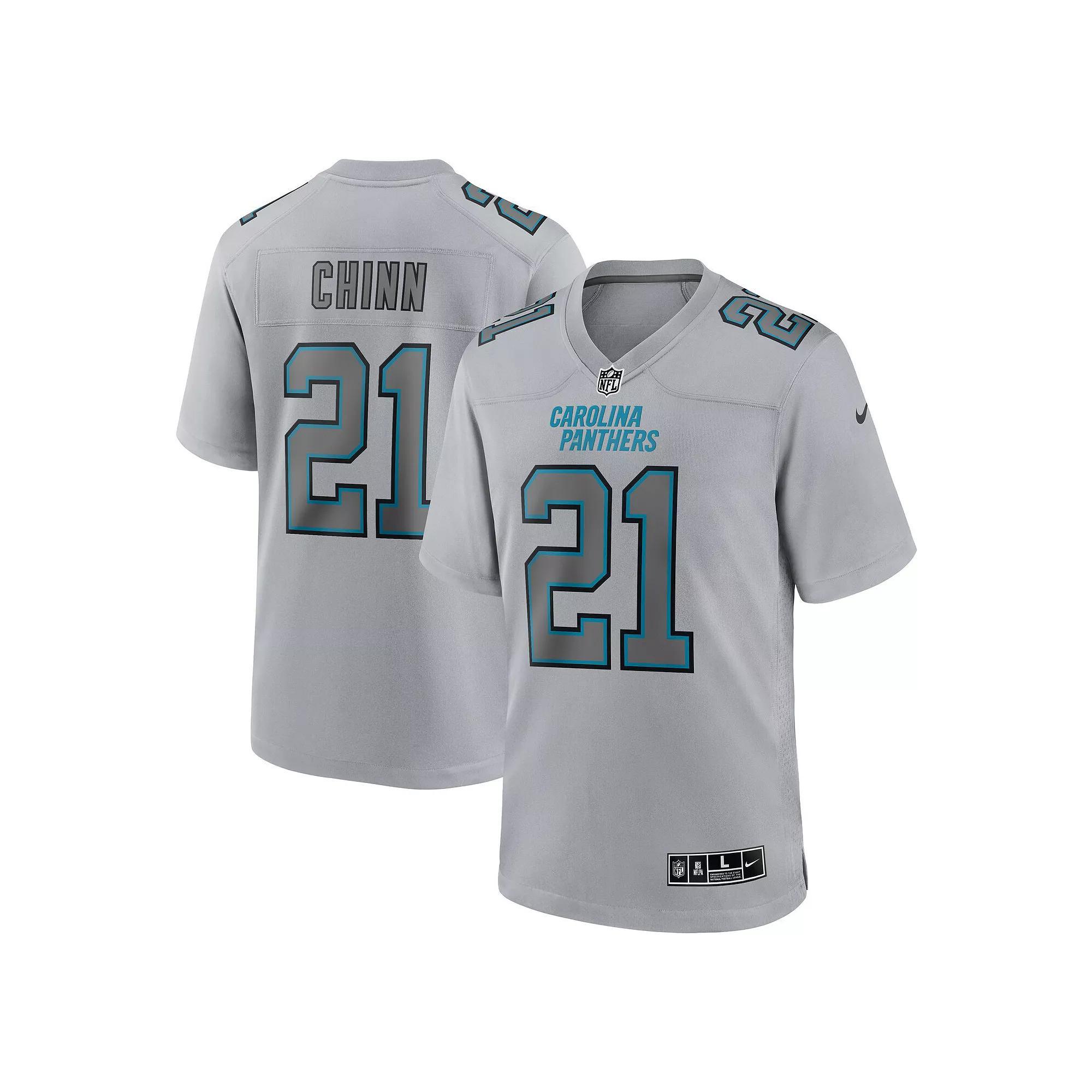 Men's Nike Jeremy Chinn Gray Carolina Panthers Atmosphere Fashion Game Jersey, Size: 3XL, Grey Product Image