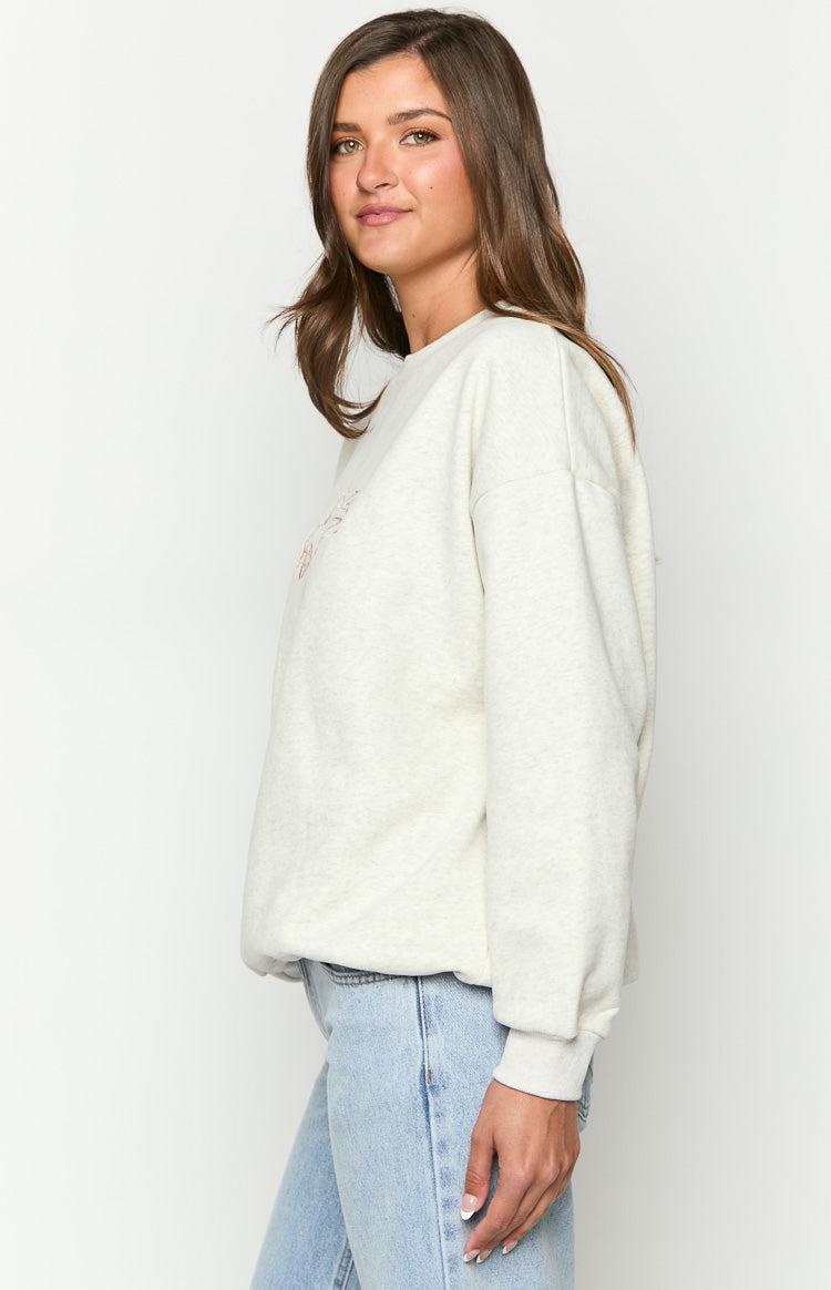 Elodie Grey Crew Neck Sweater Product Image