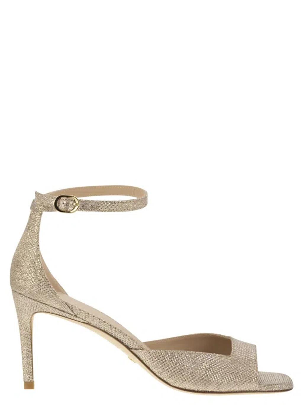 STUART WEITZMAN Nudistia 75 - High Sandal In Gold Product Image