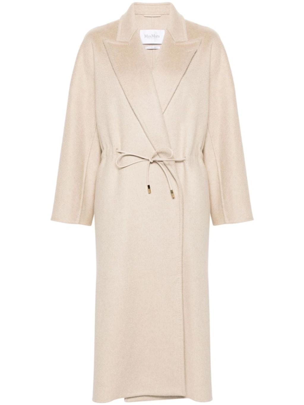 MAX MARA Cashmere Coat In Beige Product Image