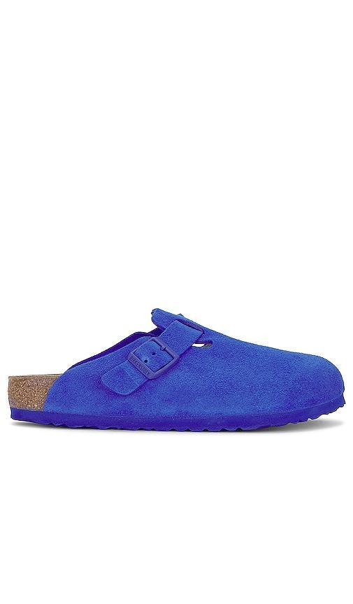 Birkenstock Mens Boston Suede U - Shoes Blue/Blue Product Image