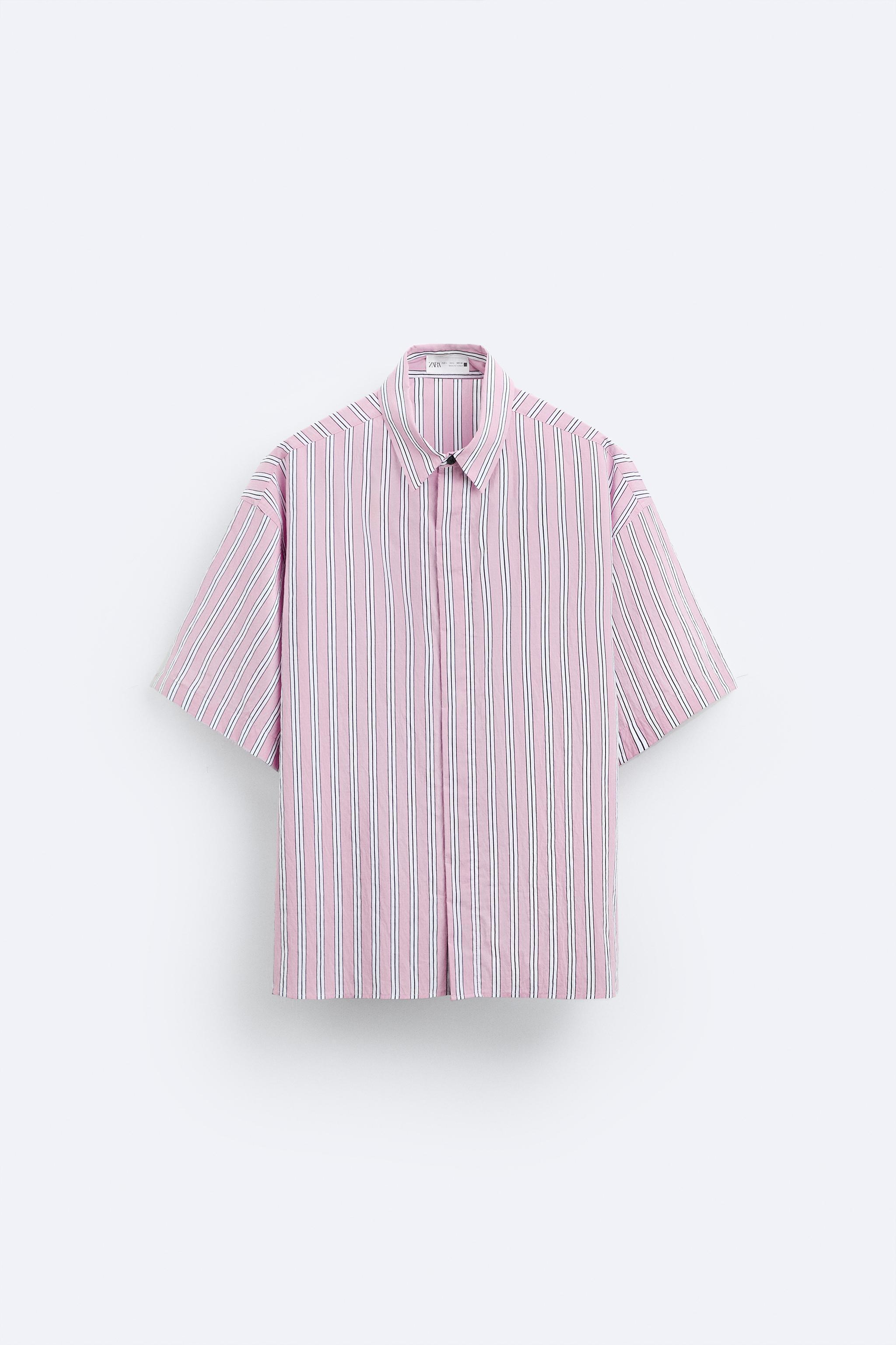 CONTRASTING PRINT STRIPED T-SHIRT Product Image