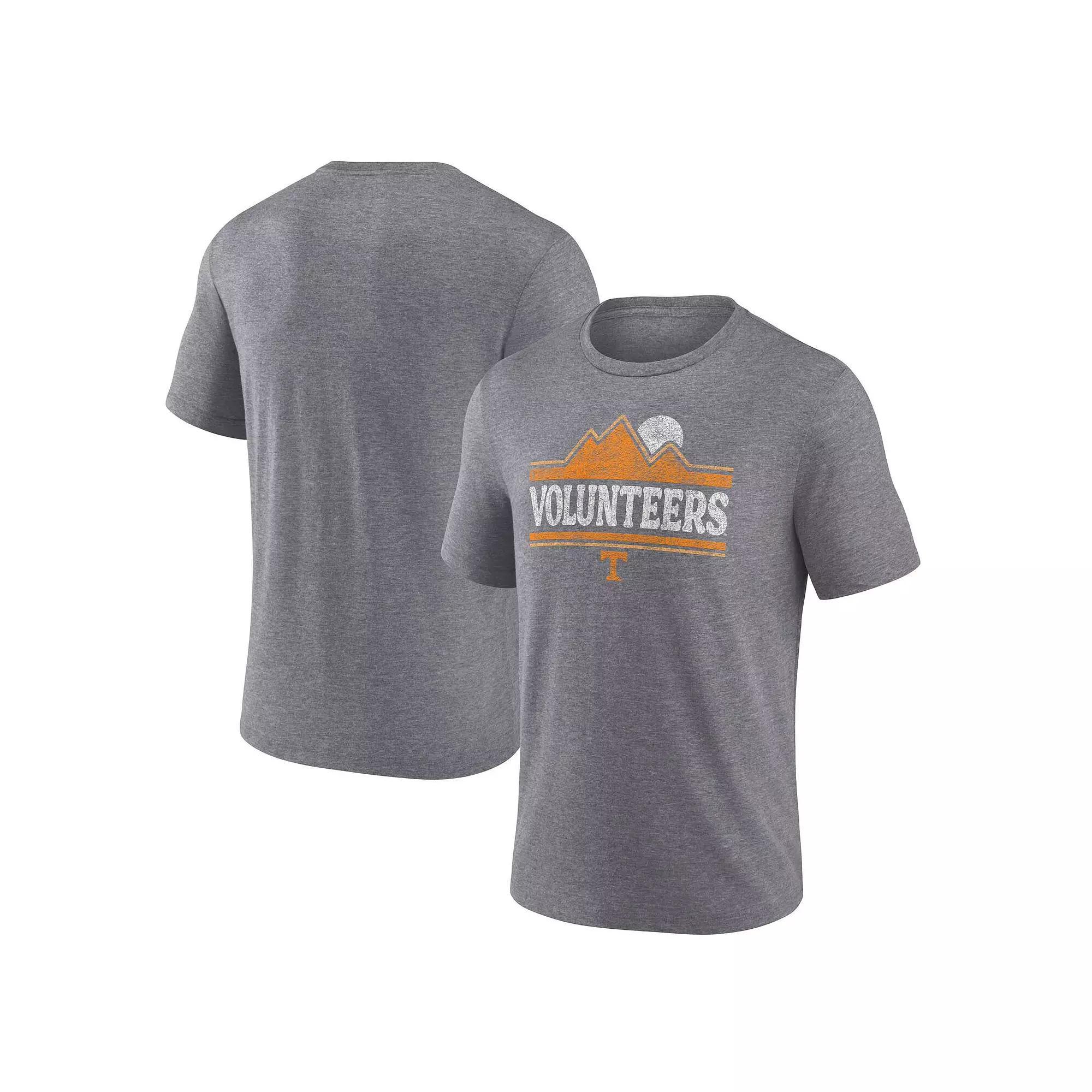 Men's Fanatics Heather Gray Tennessee Volunteers Favorite Play Tri-Blend T-Shirt, Size: Small, Grey Product Image