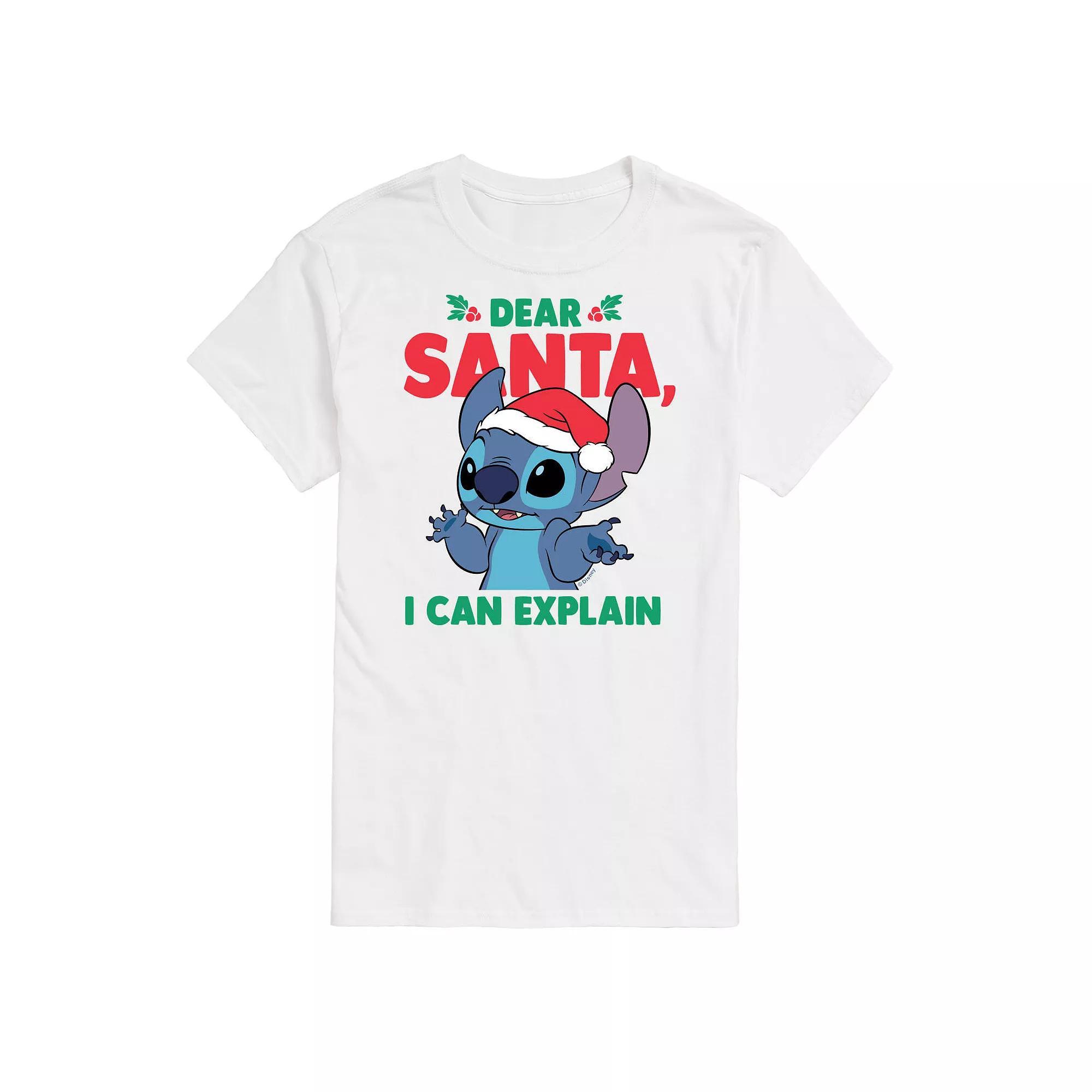 Disney's Lilo & Stitch Big & Tall Drear Santa Graphic Tee, Men's,  Product Image