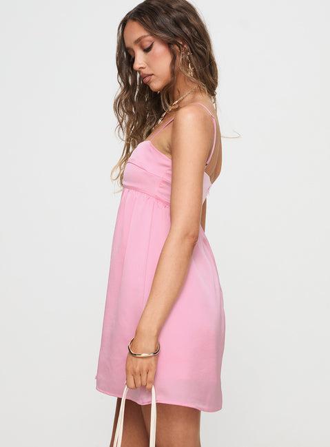 Ortega Mini Dress Pink Product Image