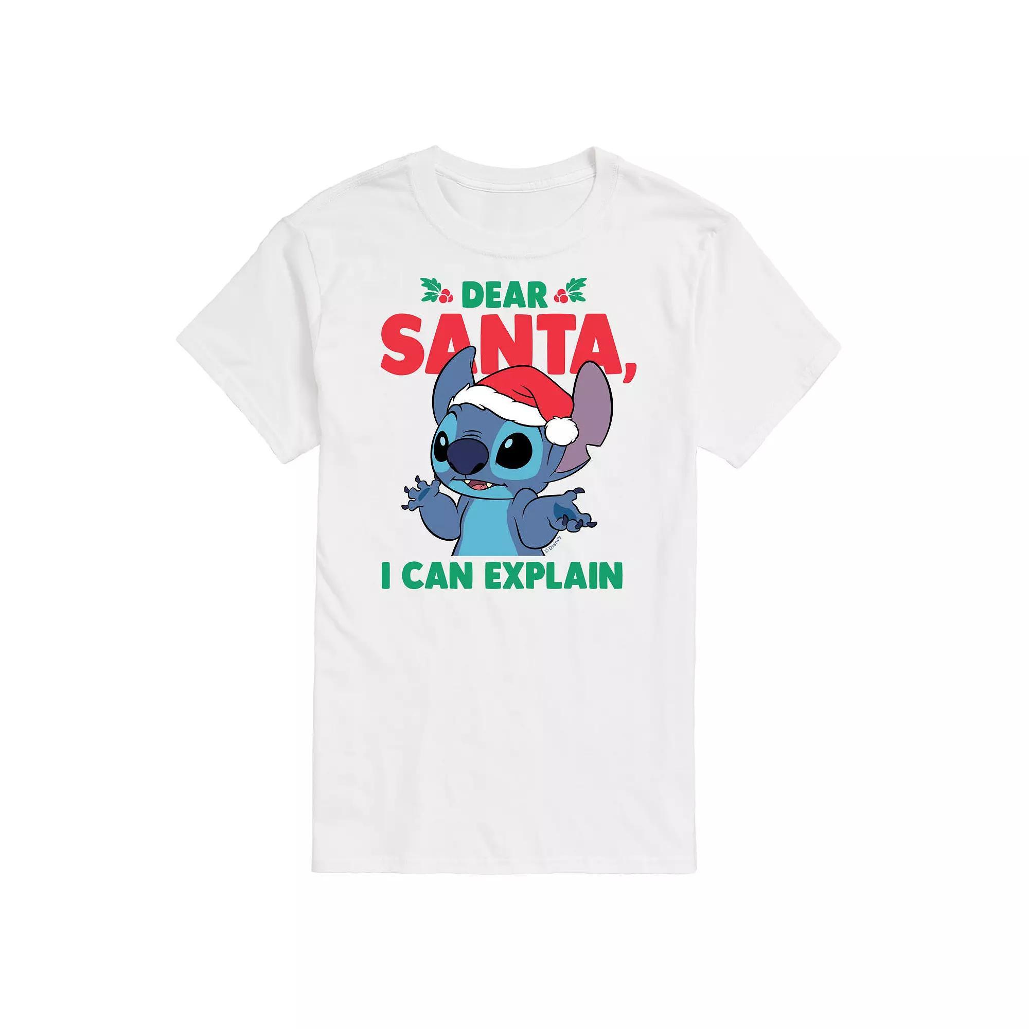 Disney's Lilo & Stitch Big & Tall Drear Santa Graphic Tee, Men's,  Product Image