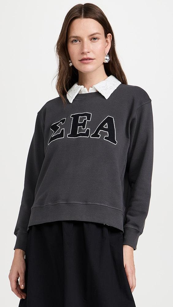 Sea Adonis Embroidery Sweatshirt | Shopbop Product Image