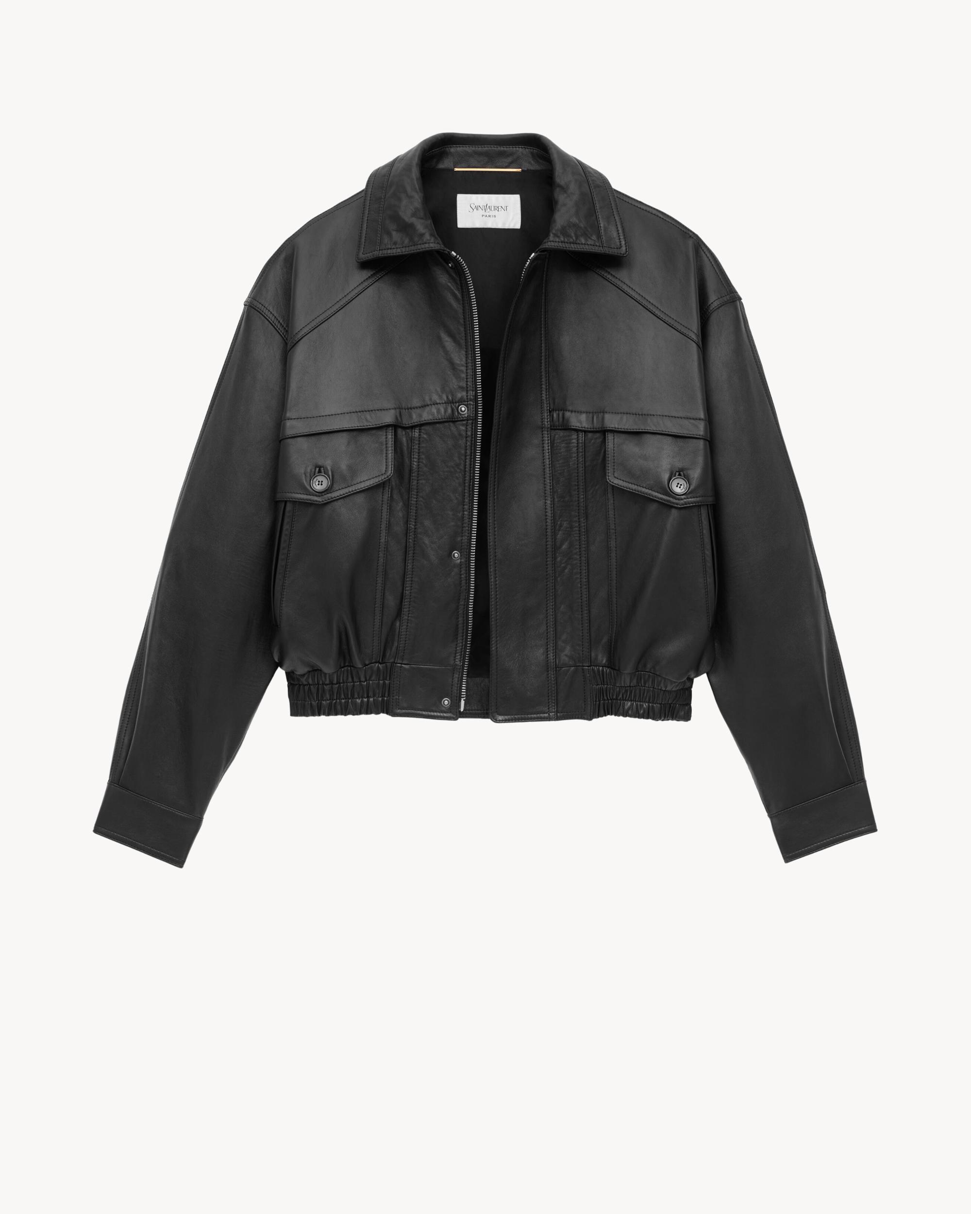 bomber jacket in lambskin Product Image