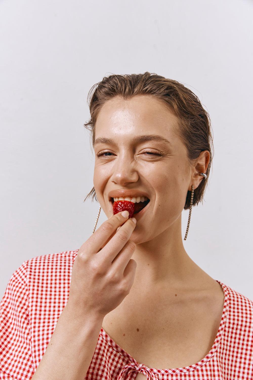 The Sea & I Smock Top Red Product Image