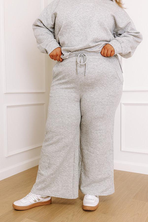 Lattes First High Waist Trousers in Grey Curves Product Image