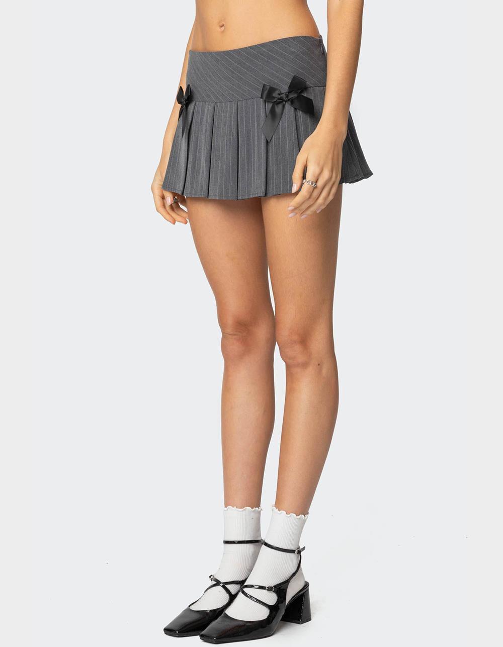 EDIKTED Bowen Pinstripe Pleated Mini Skort Product Image