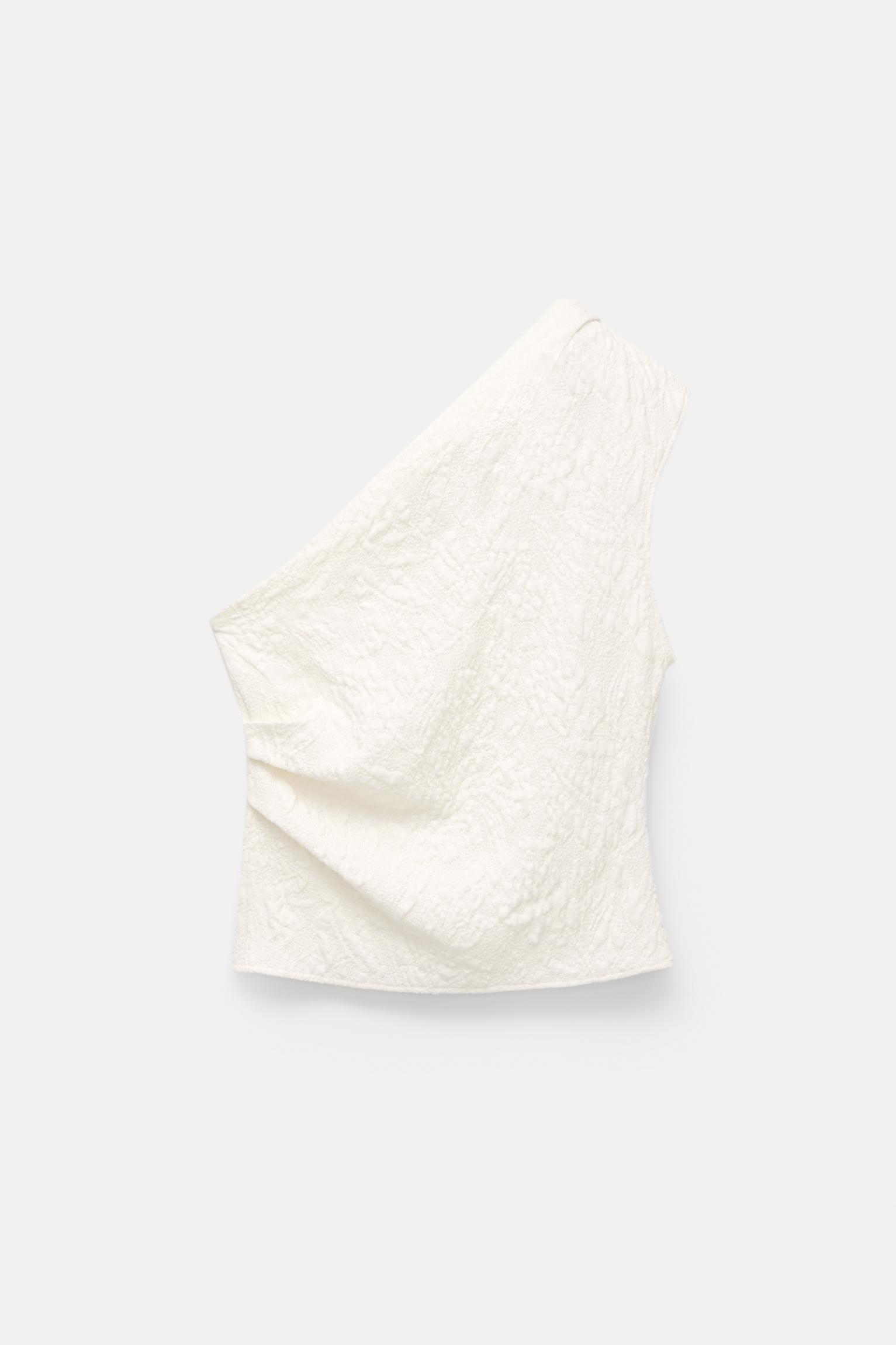 Textured asymmetric top Product Image