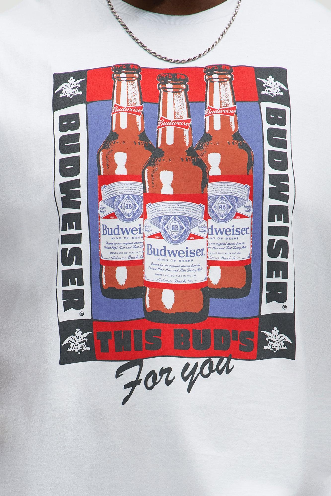 Budweiser For You Muscle Tee - White Male Product Image