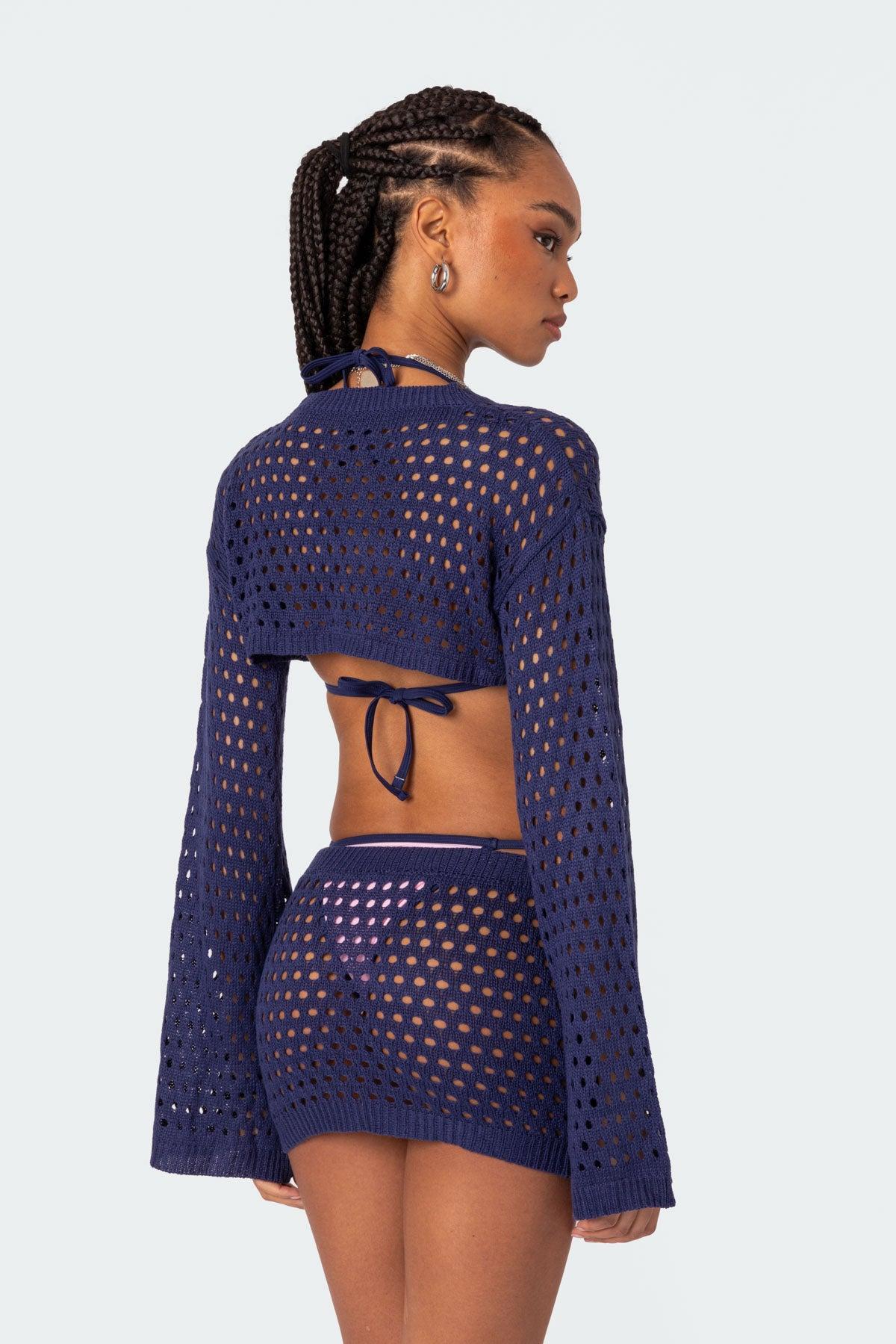 Celena Crochet Shrug Top Product Image