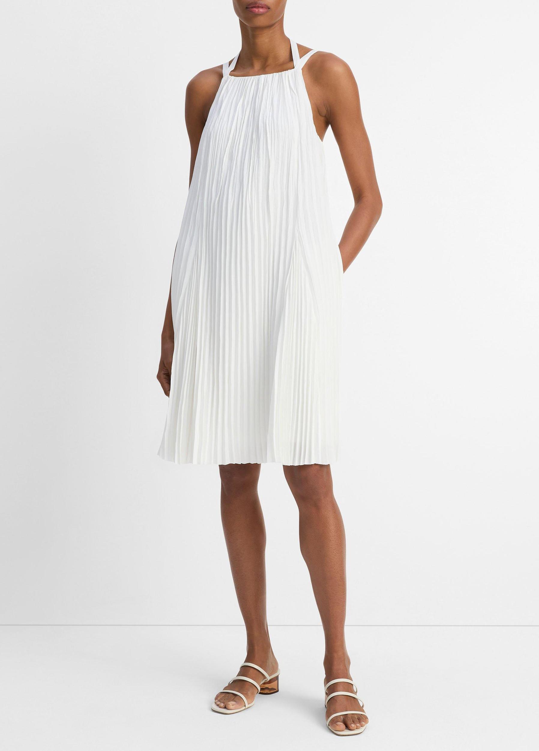 Pintuck Pleated A-Line Dress Product Image