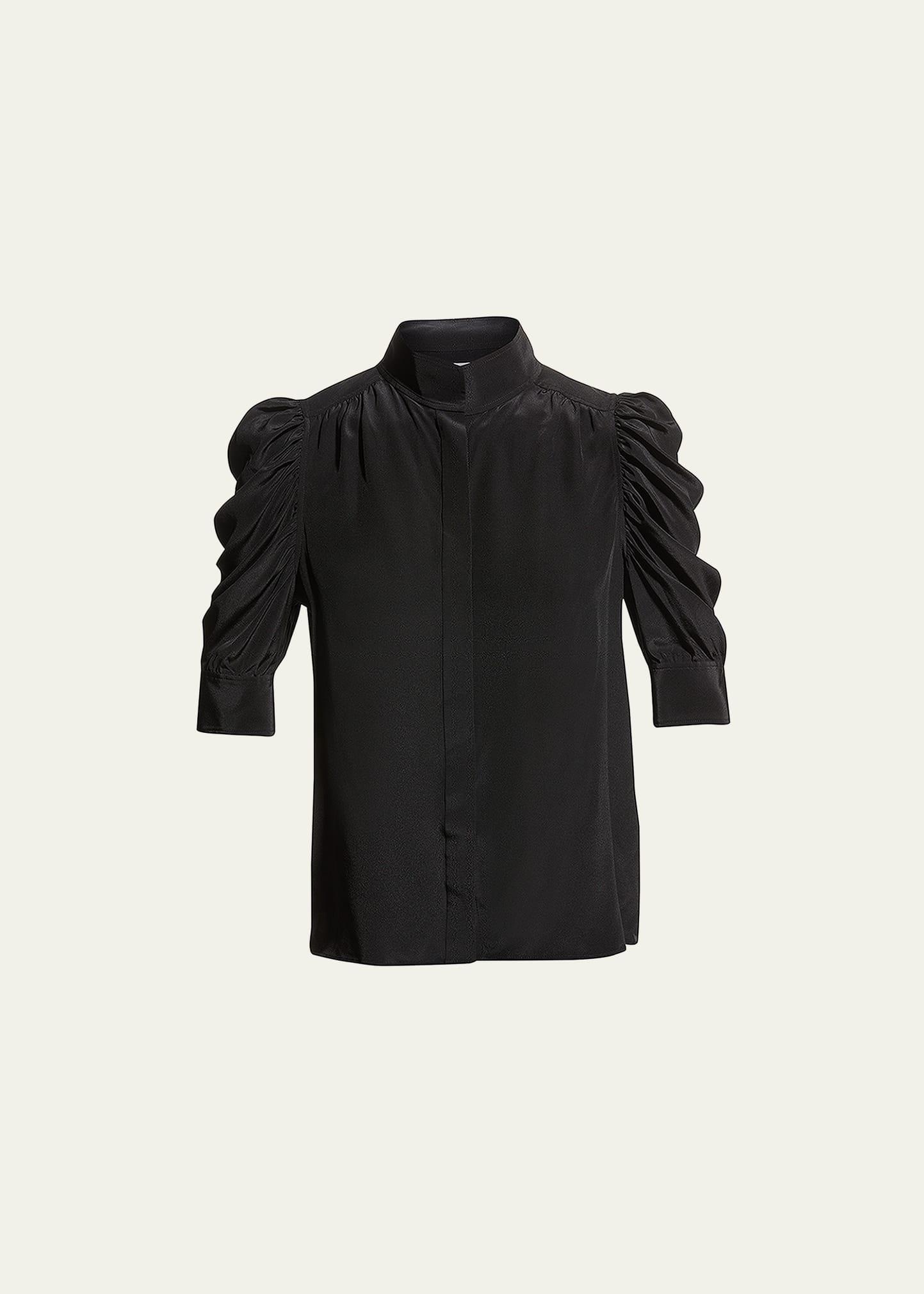 Frame Gillian Puffed Shoulder Blouse Product Image