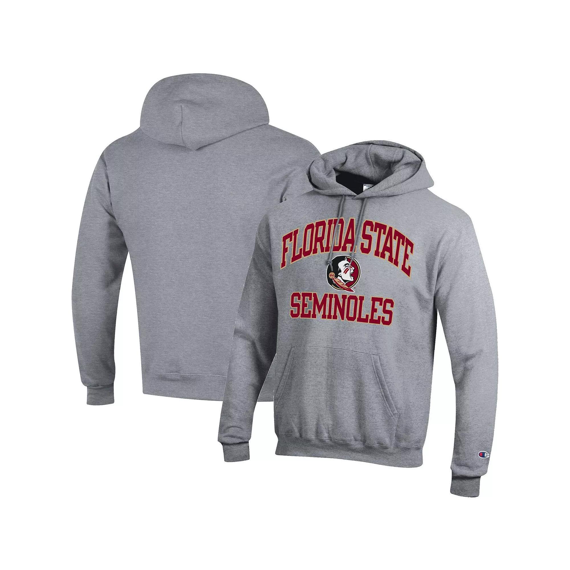 Men's Champion Heather Gray Iowa State Cyclones High Motor Pullover Hoodie,  Product Image