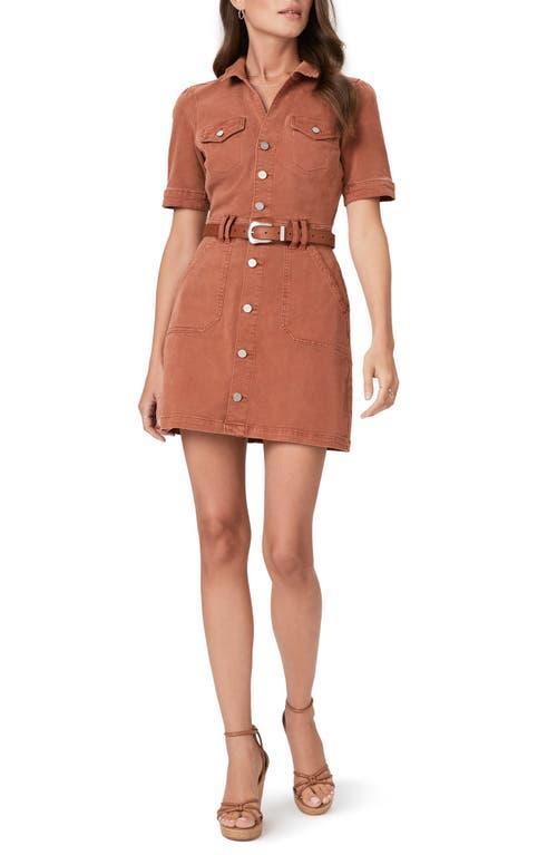 Paige Mayslie Denim Dress (Vintage Burnt Terracotta) Women's Dress Product Image