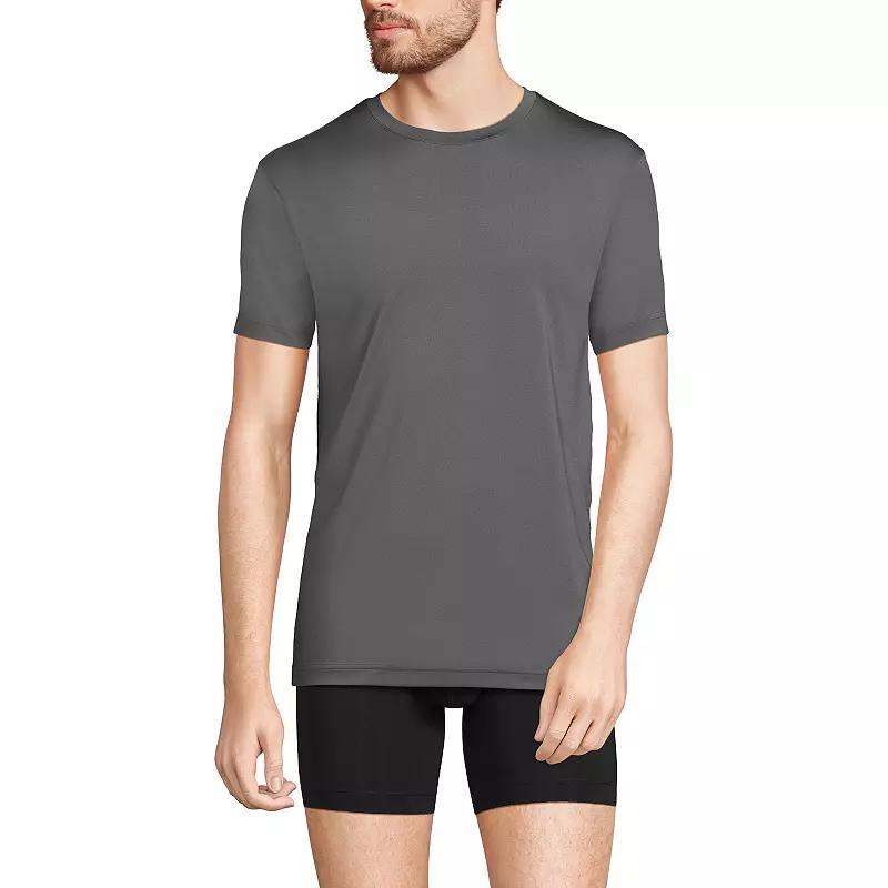 Men's Lands' End Flex Performance Crewneck Undershirt,  Product Image
