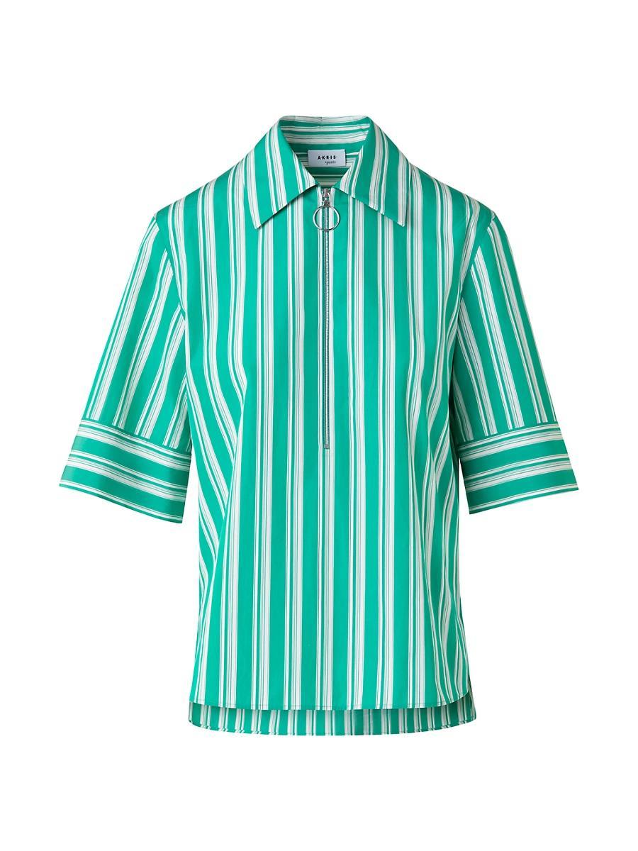 Womens Deck Chair Striped Cotton Blouse Product Image