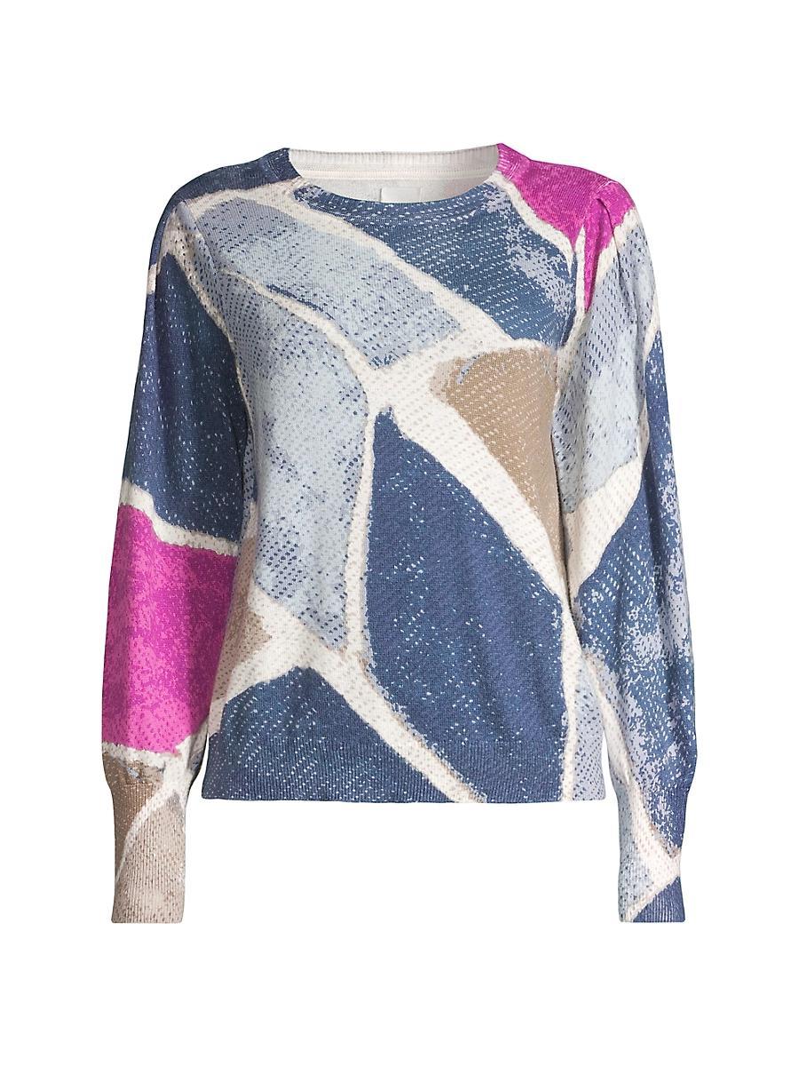 Womens Printed Tiles Sweater Product Image