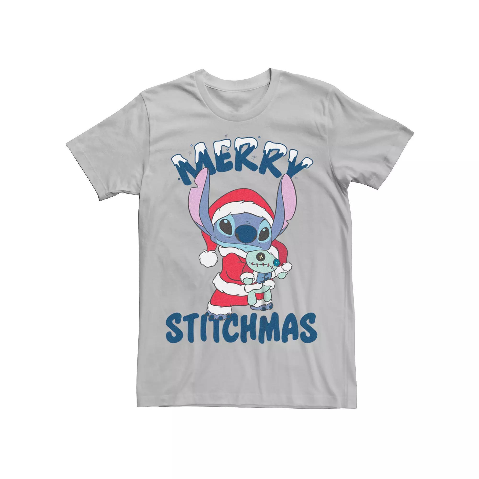 Disney's Lilo & Stitch Men's Merry Stitchmas Stitch Tee,  Product Image