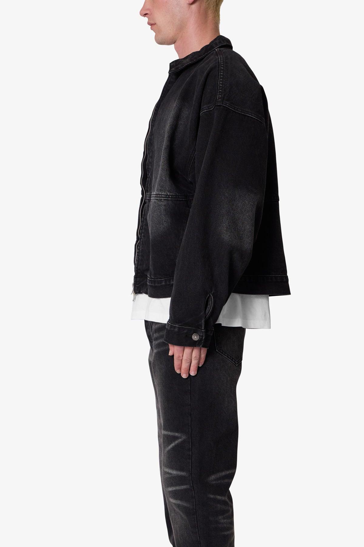 Denim Chore Coat - Washed Black Product Image