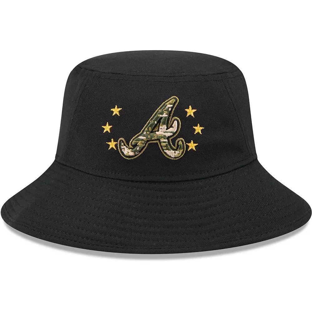 Men's New Era  Black Atlanta Braves 2024 Armed Forces Day Bucket Hat Product Image