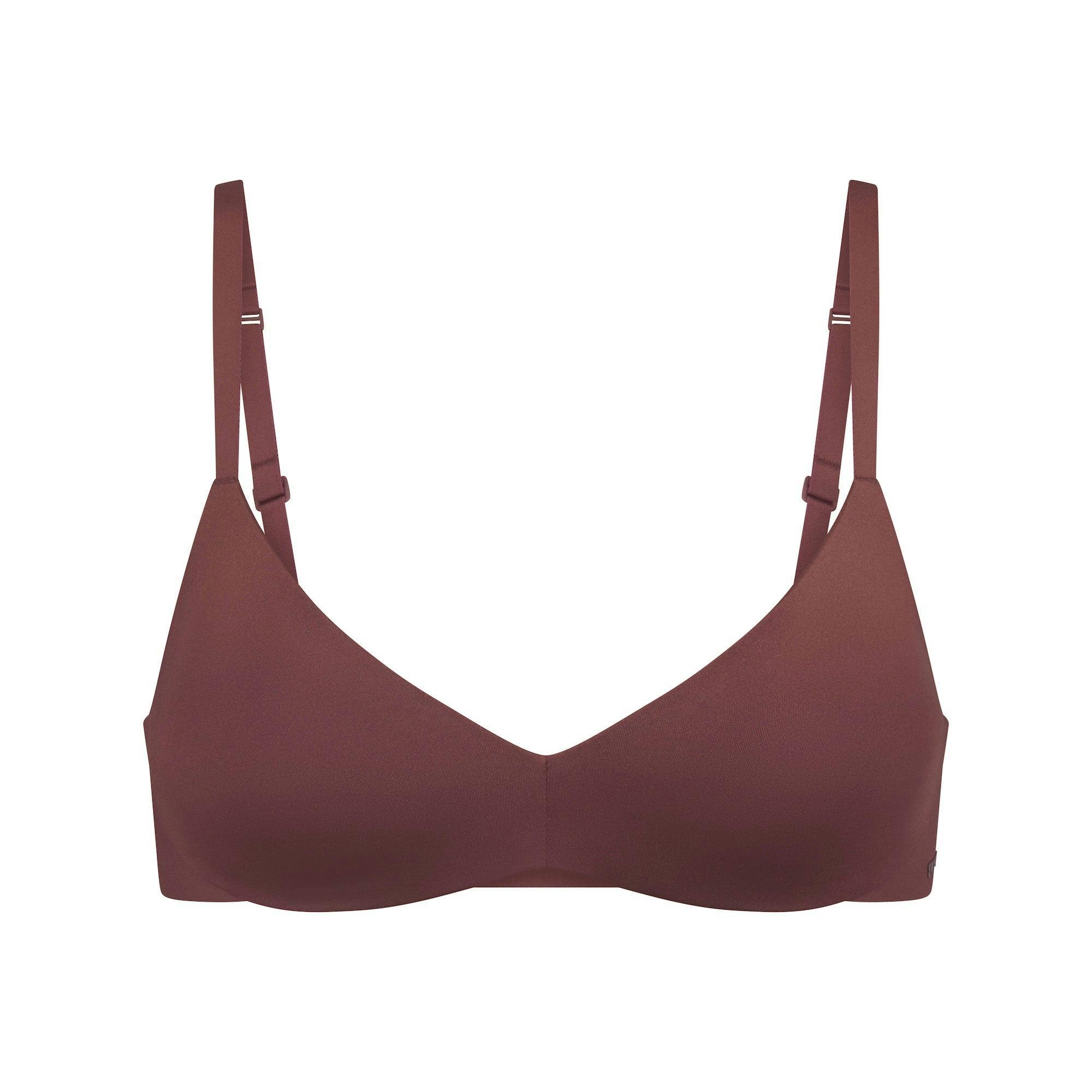 WIRELESS FORM PUSH-UP PLUNGE BRA | GARNET Product Image