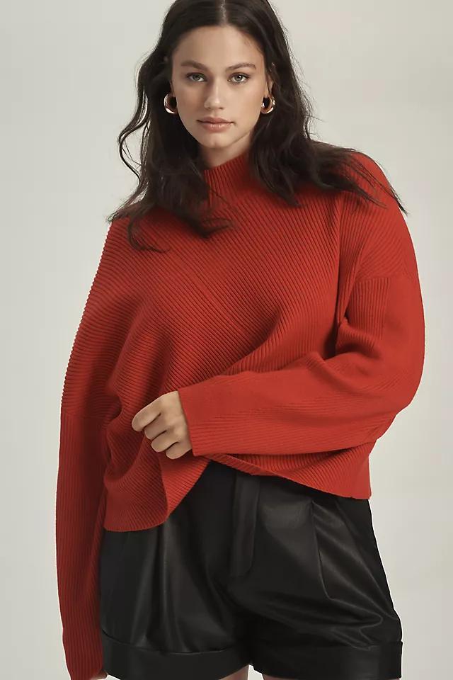 The Meredith Mock-Neck Sweater by Maeve Product Image