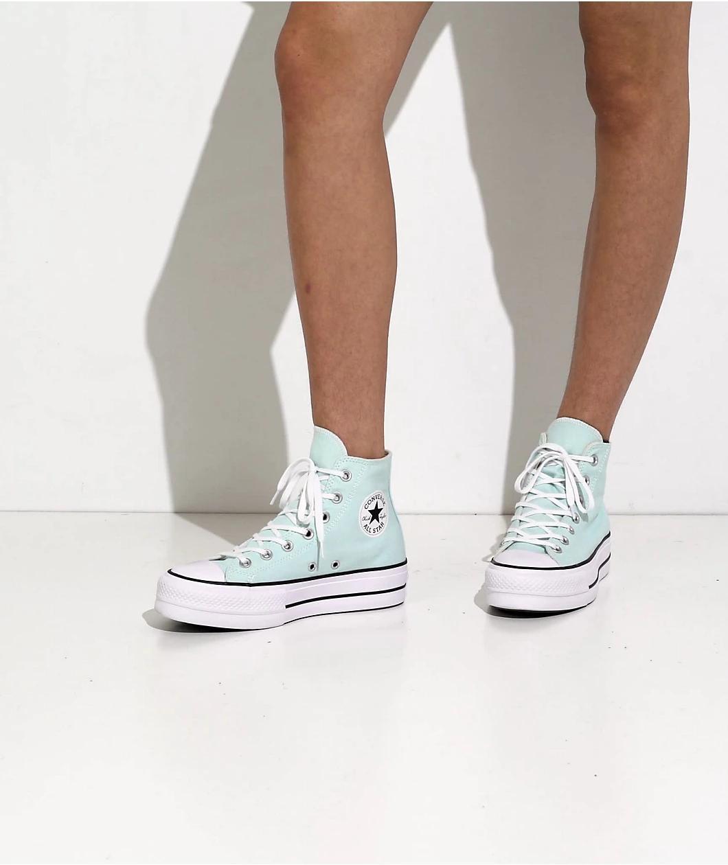 Converse Chuck Taylor All Star Lift Chance Of Rain Blue High Top Shoes Product Image