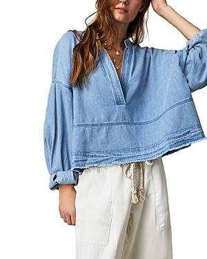 x We The Free Jude Denim Pullover In Vintage Indigo Free People Product Image