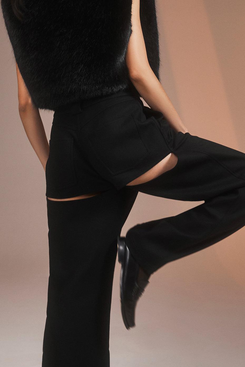 Ponte/Winter Wool L'Amour Trouser - Black Female Product Image