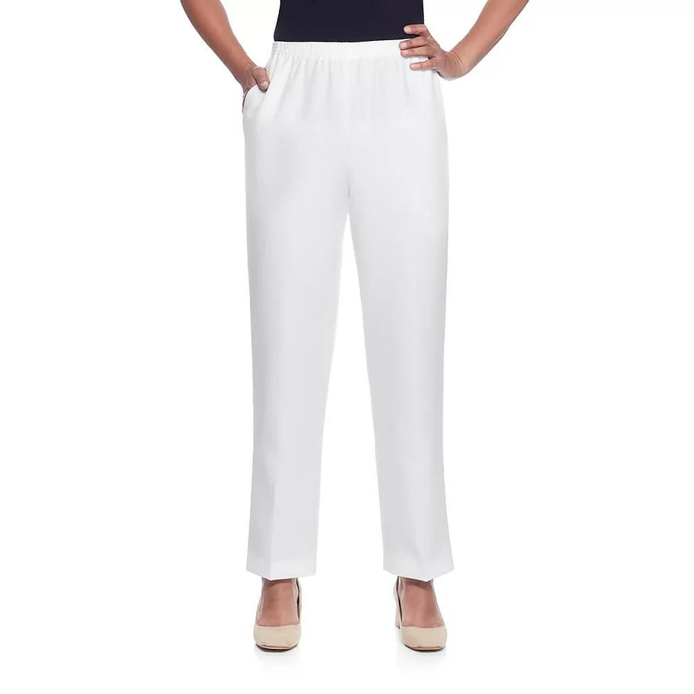 Women's Alfred Dunner Pull-On Straight-Leg Pants,  Product Image