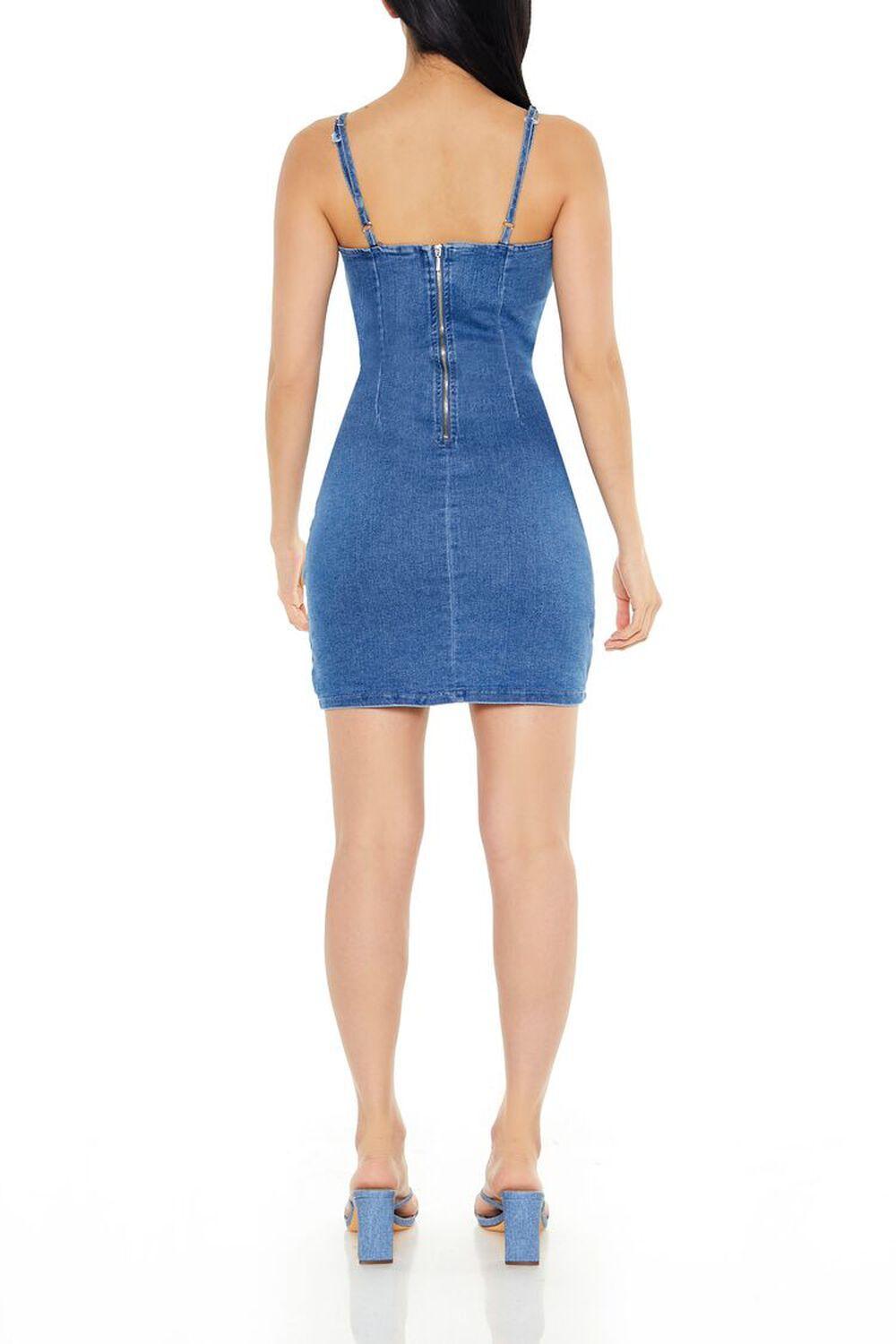 Rhinestone Denim Cami Mini Dress | Forever 21 Product Image