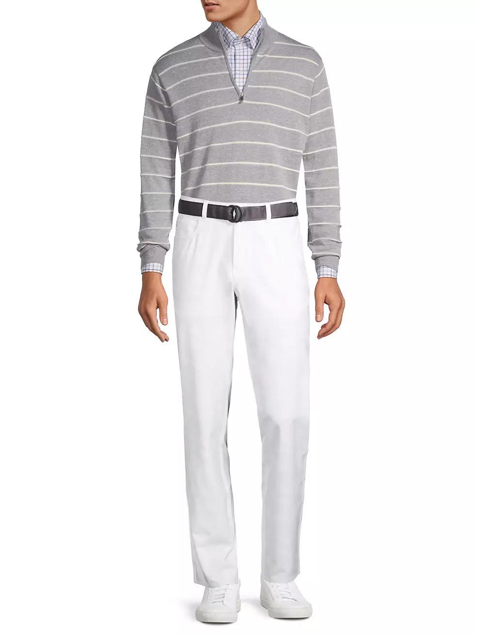 Crown Eastham Striped Quarter-Zip Sweater Product Image