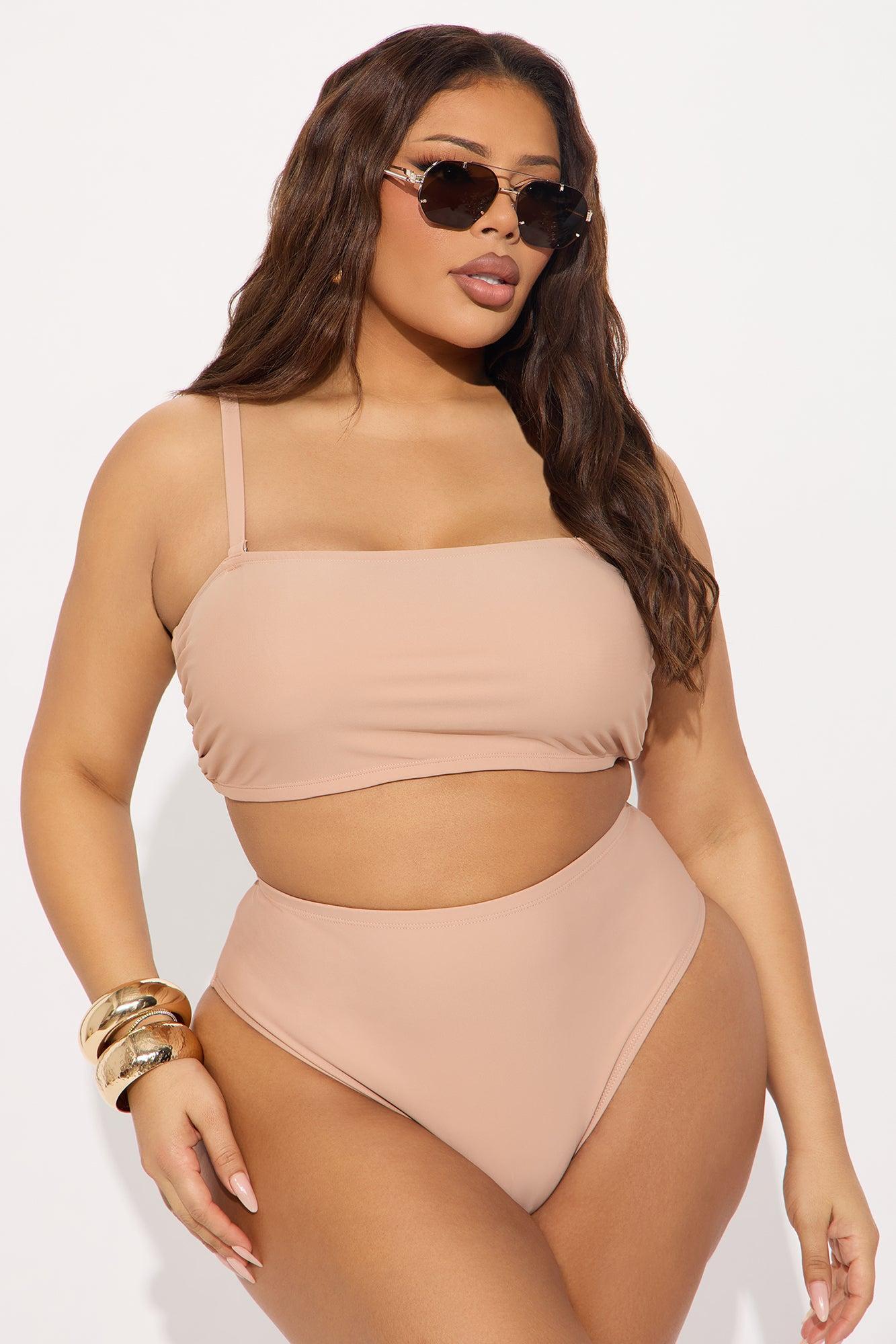 Maui Mix And Match High Cut Cheeky Bikini Bottom - Mocha Product Image