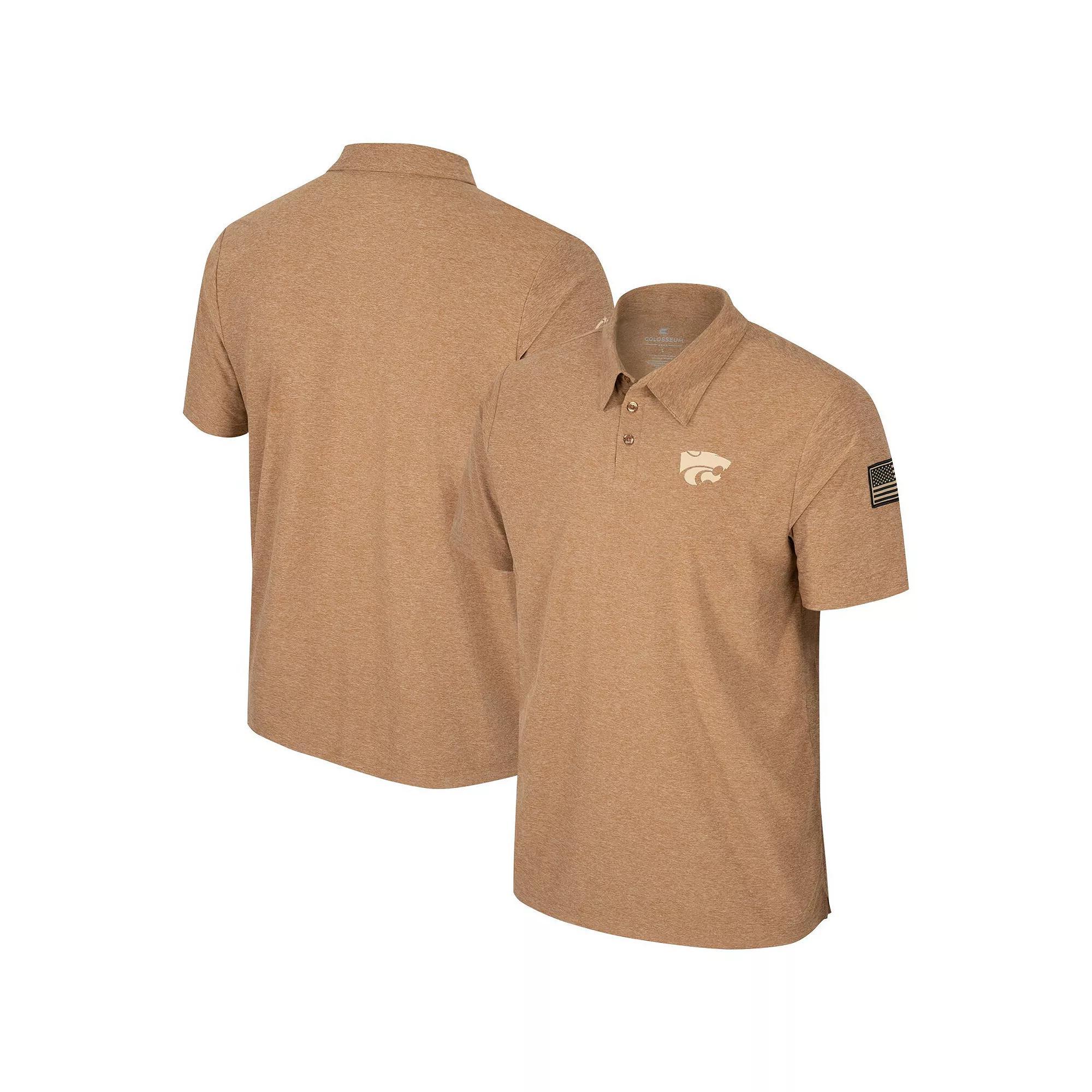 Men's Colosseum Khaki Florida Gators OHT Military Appreciation Cloud Jersey Desert Polo,  Product Image