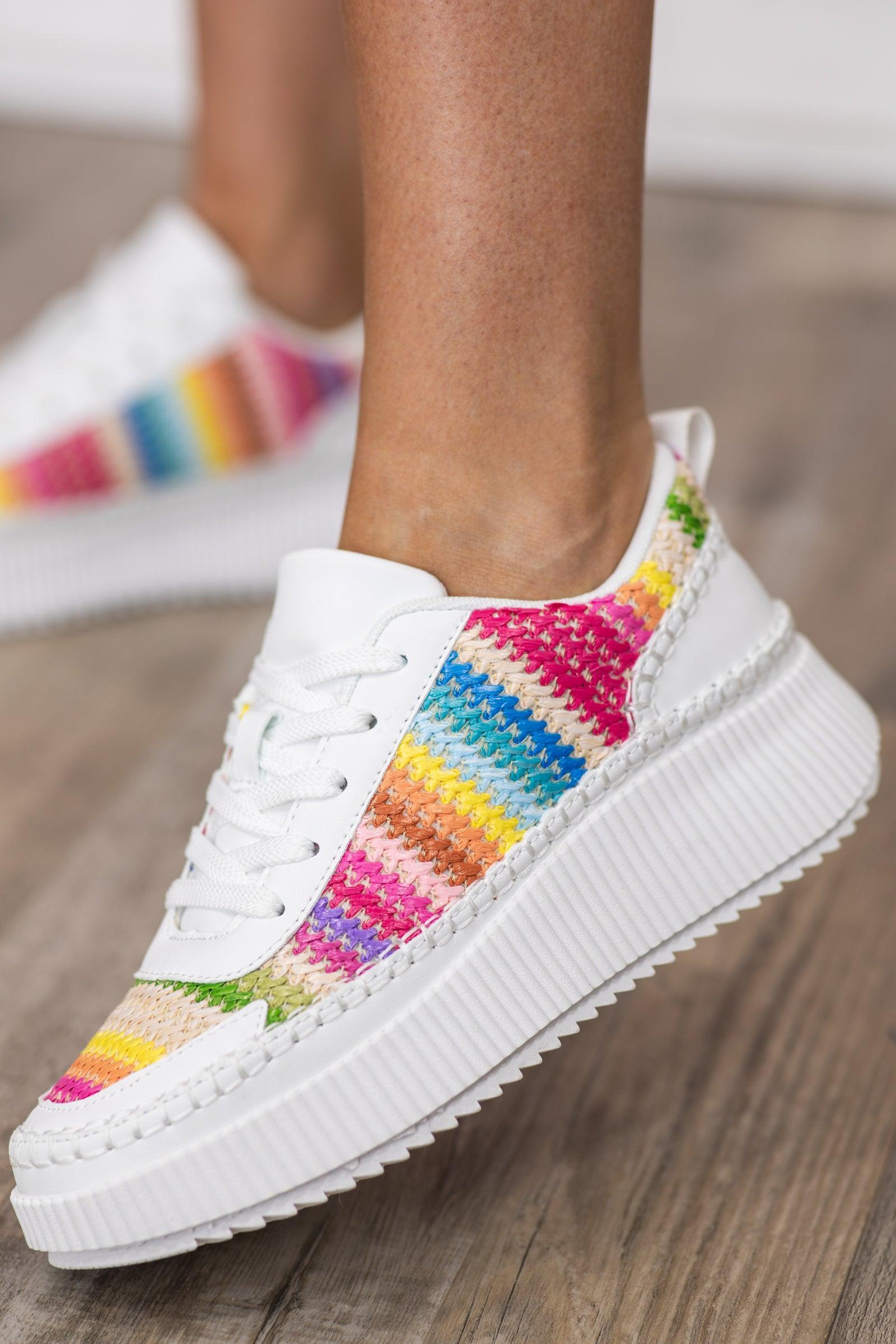 Rainbow Platform Lace Up Sneaker Product Image